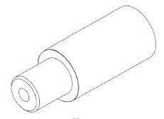 Arrêt de gaine SPECIALIZED FERRULE, MY17-19 EPIC HT, CARBON FRAME, STEPPED FERRULE FOR 4MM SHIFT HOUSING