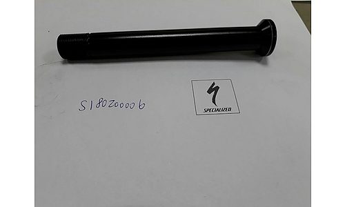 Axe SPECIALIZED FRONT, COMO (GEN.1) THRU-AXLE, 15X100MM, BOLT-ON, 5MM HEX HEAD, M15X1.0PX129.7MM, BLACK (QR32-F129)