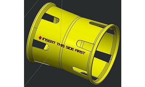 Boîtier de pédalier SPECIALIZED TARMAC SL6, BOTTOM-BRACKET BEARING CENTER SLEEVE, PLASTIC