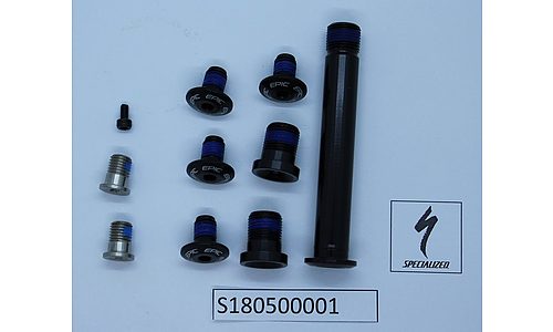 Kit de visserie de pivot SPECIALIZED KIT, MY18-20 EPIC, ALLOY FRAME, SUSPENSION PIVOT BOLT KIT (USE W/ S194500001)