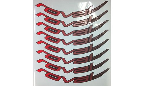 Autocollant SPECIALIZED MY18 ROVAL CONTROL SL 29, 8 DECALS FOR ONE WHEELSET - ROCKET RED