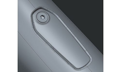 Guide-câble SPECIALIZED HOOD SCOOP, DOWNTUBE ENTRY PORT, ELECTRONIC SHIFT ALLOY COFFIN COVER, W/O BOLT