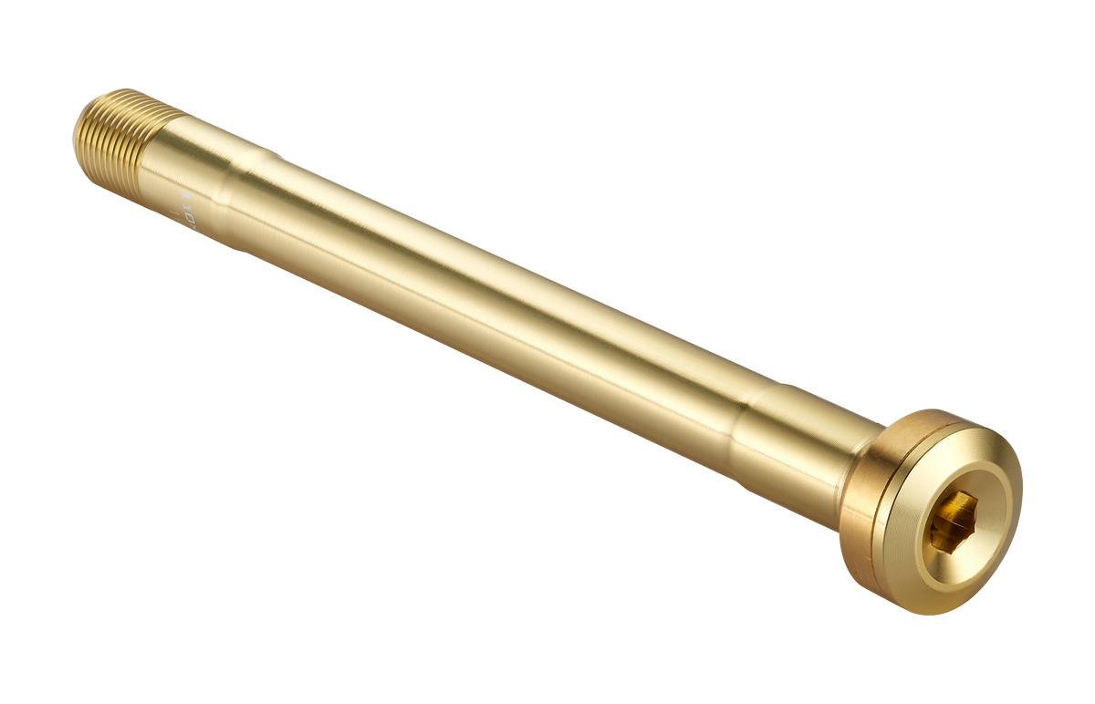 Axe SPECIALIZED FRONT, ROAD BOOST THRU-AXLE, 12X110MM, BOLT-ON, 6MM HEX HEAD, M12X1.0PX137.5MM, GOLD (QR43-1)