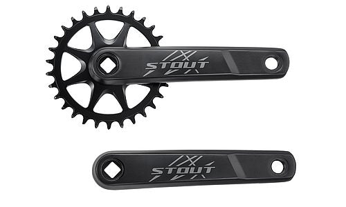 Manivelle SPECIALIZED STOUT, 165MM, L+R ARMS, ALLOY, SQUARE-TAPER, 30T RIVETED RING, 1X10 SPD, BLACK