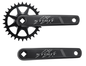 Manivelle SPECIALIZED STOUT, 165MM, L+R ARMS, ALLOY, SQUARE-TAPER, 30T RIVETED RING, 1X10 SPD, BLACK
