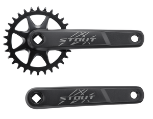 Manivelle SPECIALIZED STOUT, 175MM, L+R ARMS, ALLOY, SQUARE-TAPER, 30T RIVETED RING, 1X10-SPD, BLACK