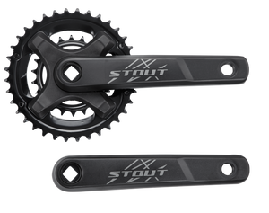 Manivelle SPECIALIZED STOUT, 170MM, L+R ARMS, ALLOY, SQUARE-TAPER, 36/22T RIVETED RINGS, 2X9 SPD, BLACK