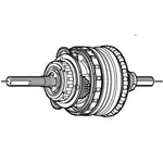 SHIMANO Mécanisme Interne 184mmSG-8R36