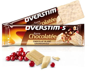 Barre Chocolat blanc Cranberries OVERSTIMS
