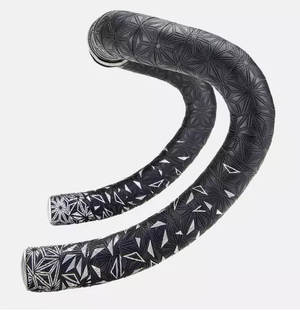 Ruban de cintre Supacaz SPECIALIZED SUPER STICKY KUSH TAPE STAR FADE Noir/Gris