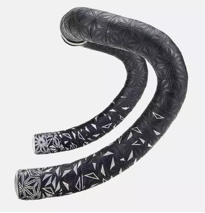 Ruban de cintre Supacaz SPECIALIZED SUPER STICKY KUSH TAPE STAR FADE Noir/Gris