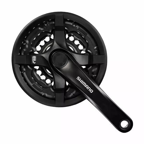 SHIMANO Pédalier 6/7/8v Noir FC-TY501 48/38/28D 170mm