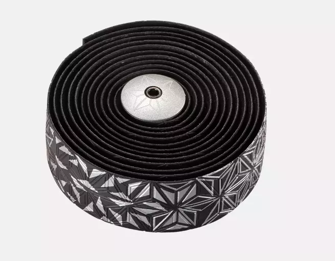 Ruban de cintre Supacaz SPECIALIZED SUPER STICKY KUSH TAPE STAR FADE Noir/Gris