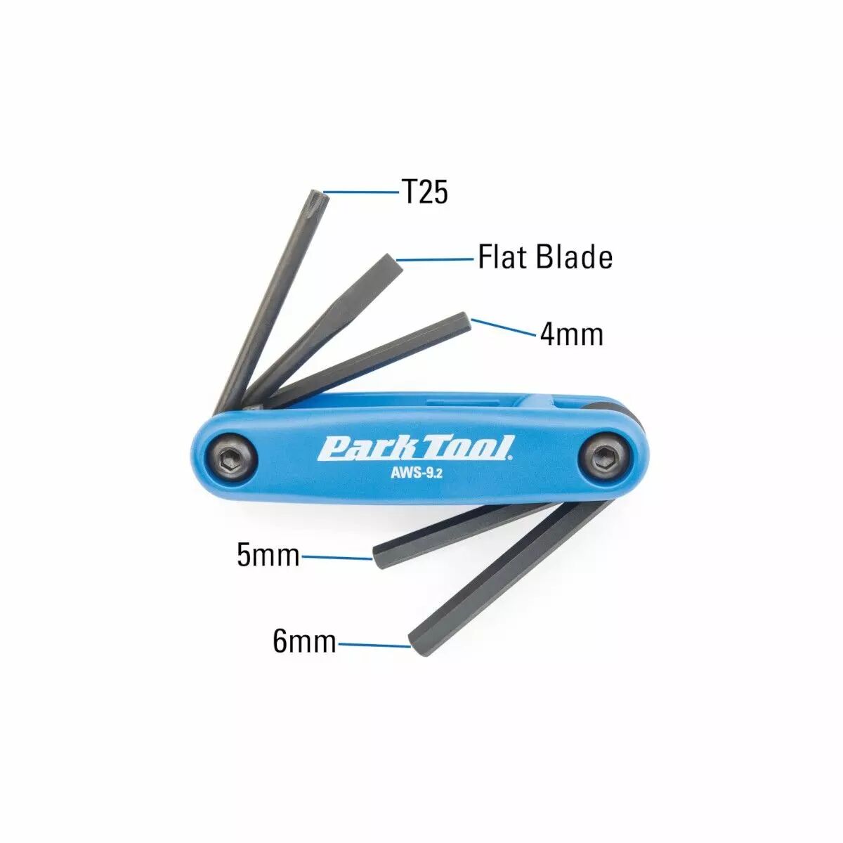 Kit clé allen 4/5/6mm + Tournevis + T25 Park Tool