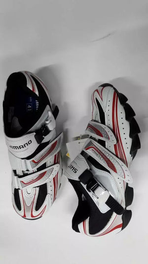 Chaussures SHIMANO Vtt M087 Blanc/Rouge Pointure 41
