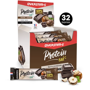 Barre Protéinée Parfum Chocolat/Noisette OVERSTIMS