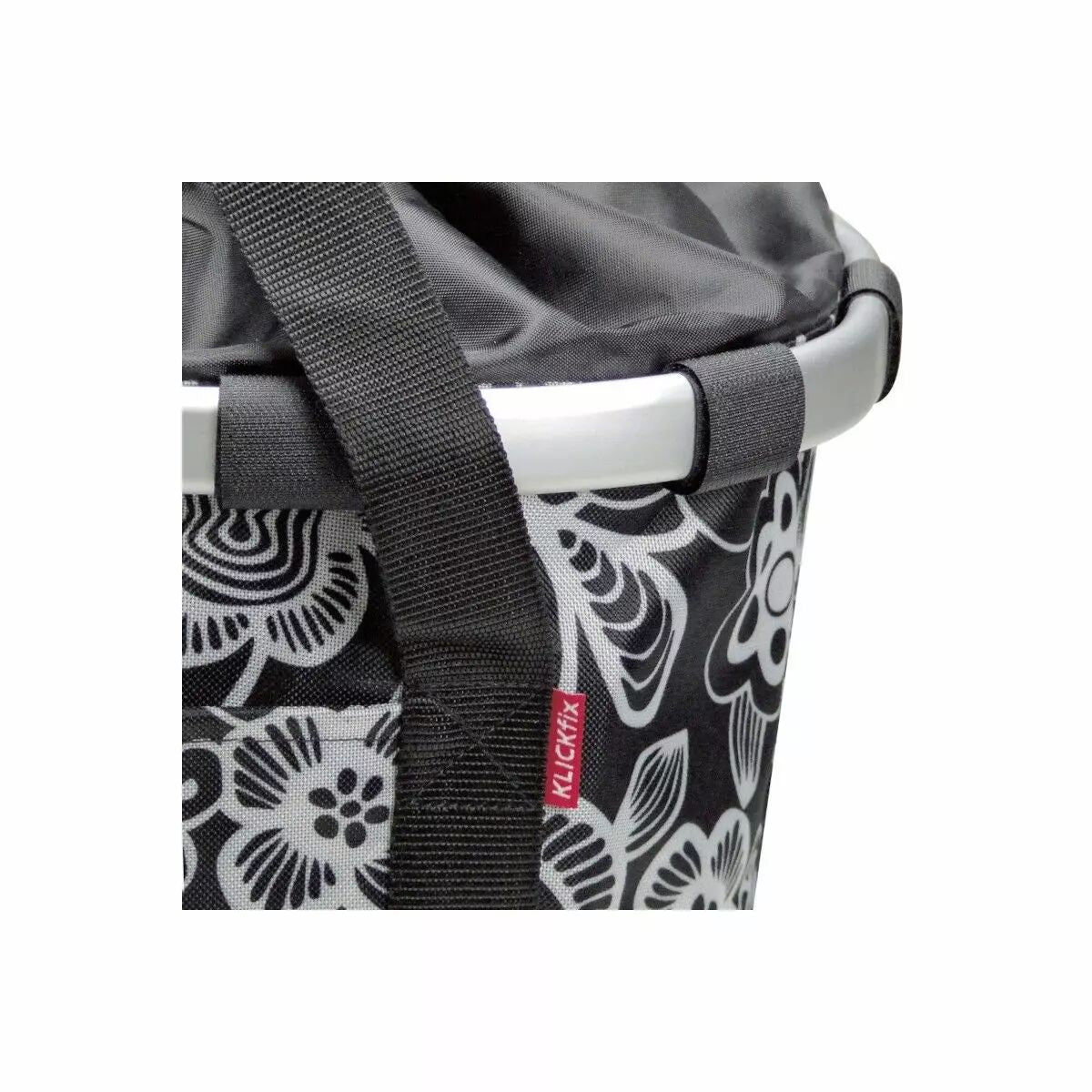 Sacoche/panier Bikebasket fleur noir KLICKFIX