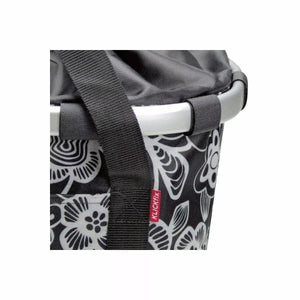 Sacoche/panier Bikebasket fleur noir KLICKFIX