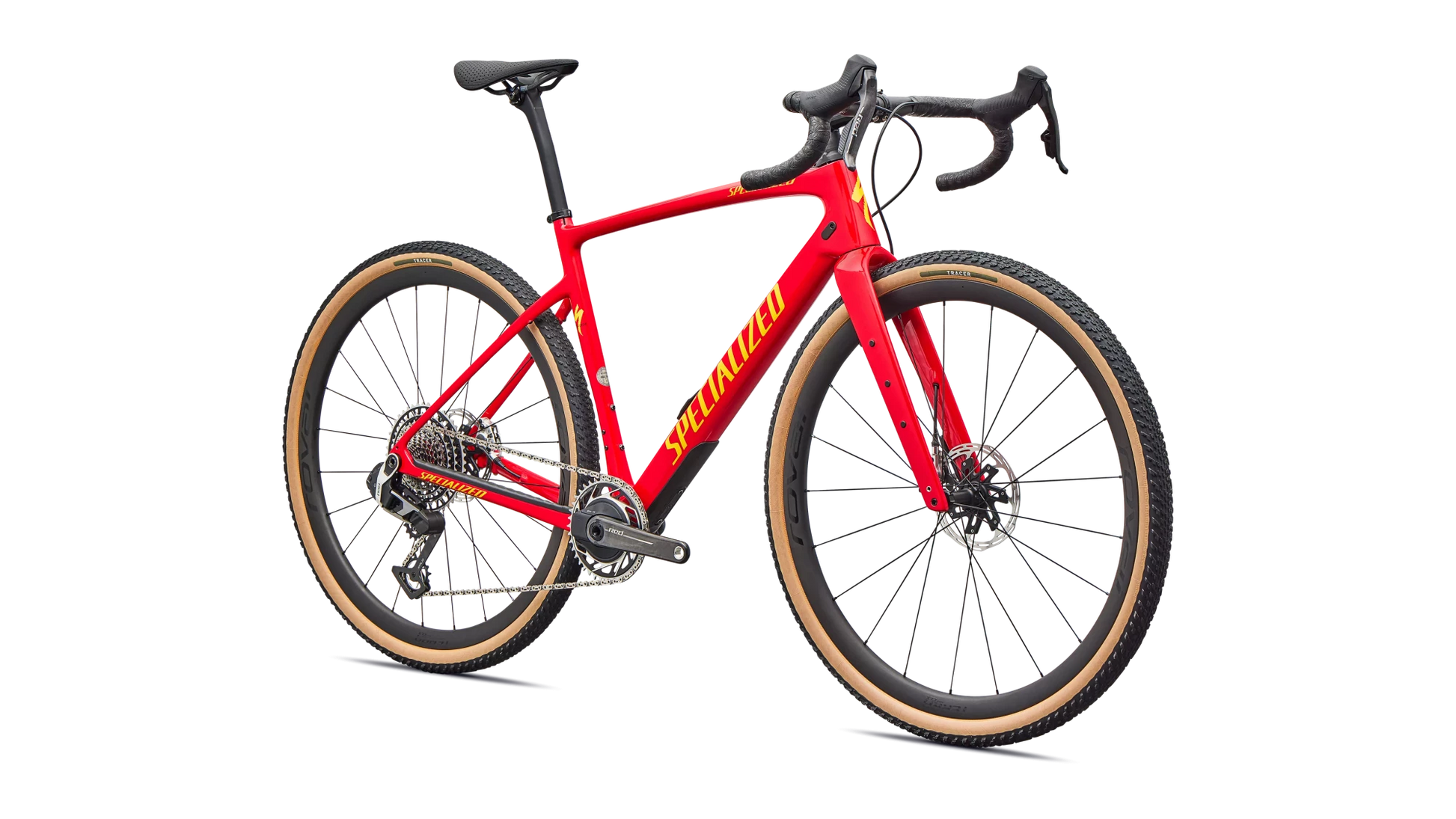 Vélo Specialized Diverge Pro Ltd Gloss Flow Red Yellow Ltd