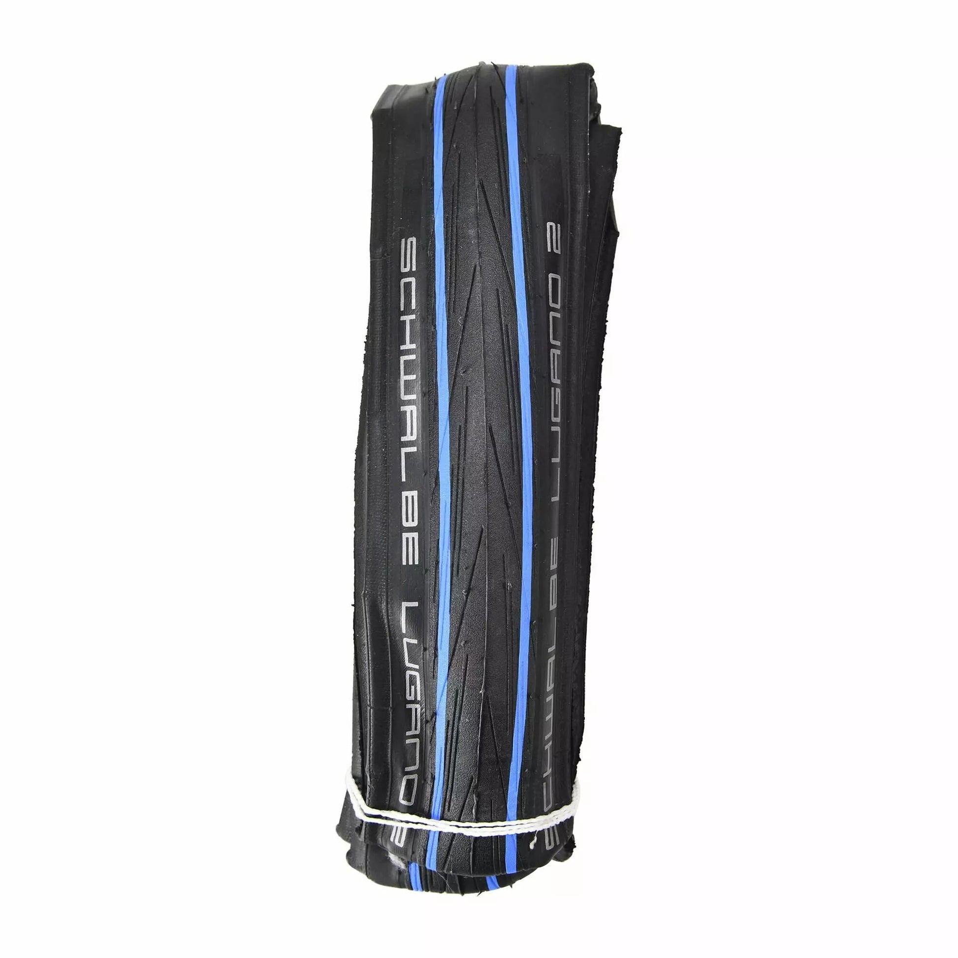 Pneu Route SCHWALBE Lugano II 700x25 Souple Noir / bleu