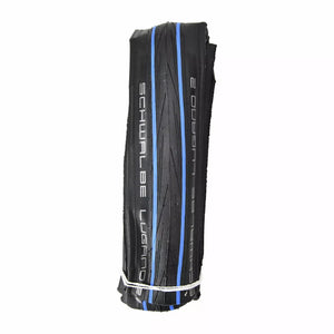 Pneu Route SCHWALBE Lugano II 700x25 Souple Noir / bleu