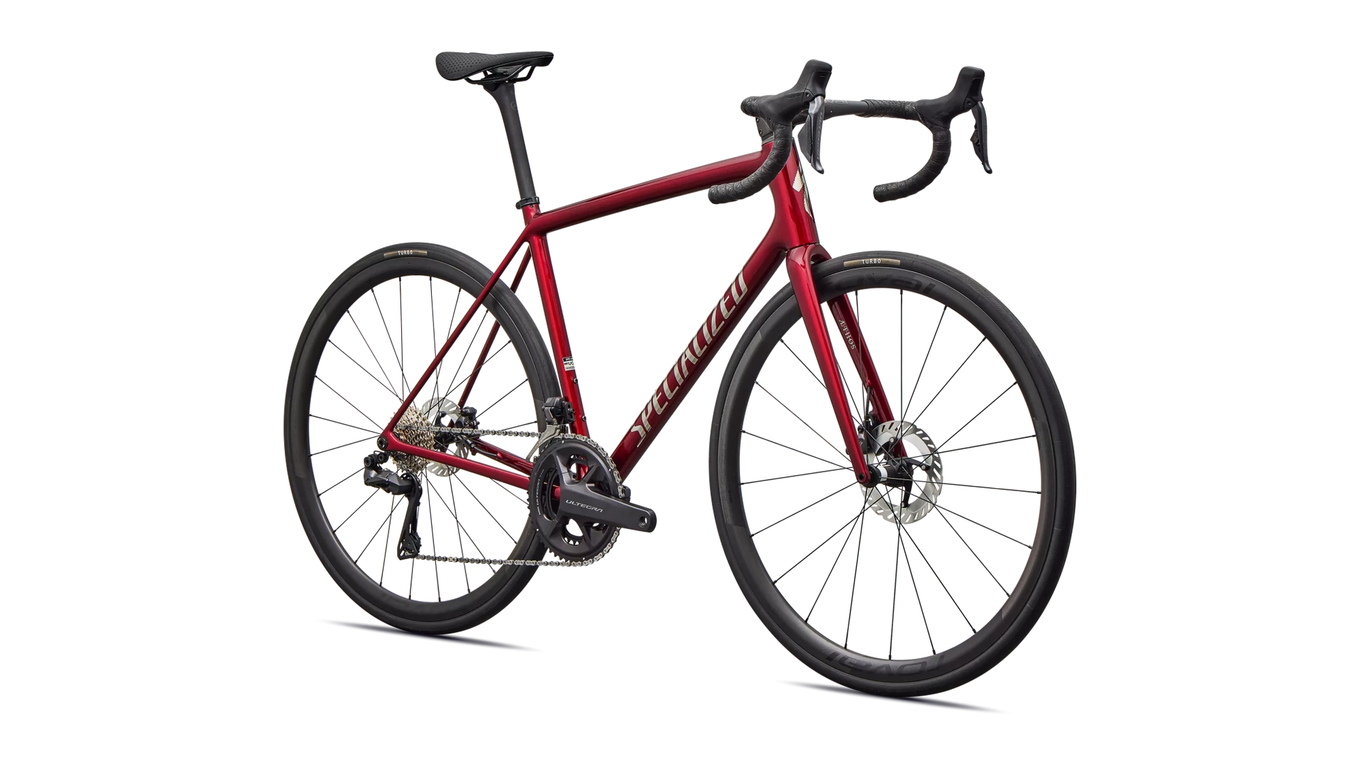 Vélo Specialized Aethos Pro Di2 Gloss Red Sky/Chrome