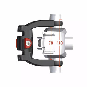 Fixation de cintre pour VAE avec serrure KLICKFIX