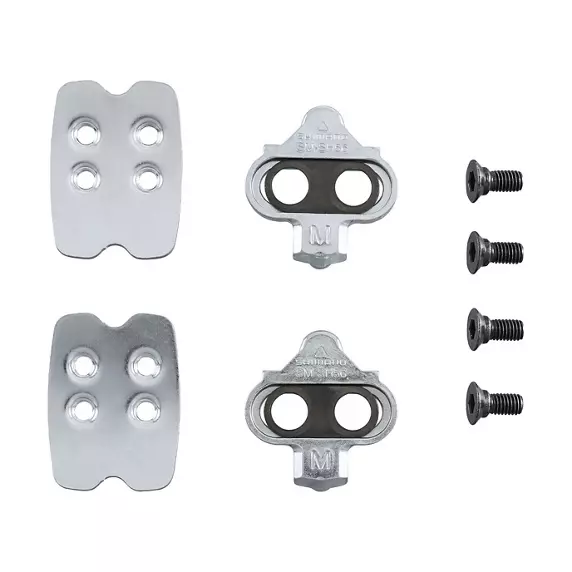 SHIMANO Paire De Cales VTT Argent + Plaque