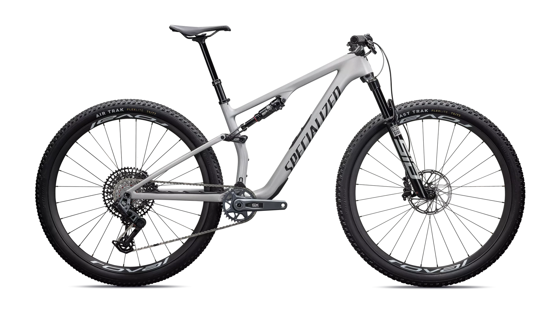 Vélo Specialized Epic 8 Expert Axs Gloss Dolomite Metallic/Obsidian