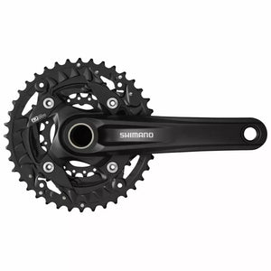 Pédalier SHIMANO 10v Noir Deore MT500-3 40/30/22D 175mm