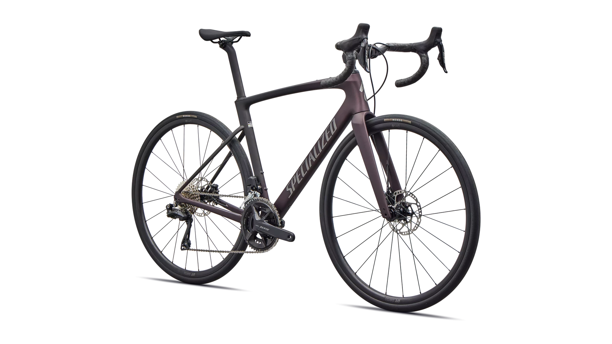 Vélo Specialized Roubaix Comp Di2 Satin Solidity Metallic/Obsidian Metallic Fade/Smoke