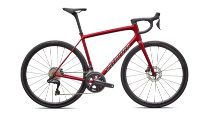 Vélo Specialized Aethos Pro Di2 Gloss Red Sky/Chrome
