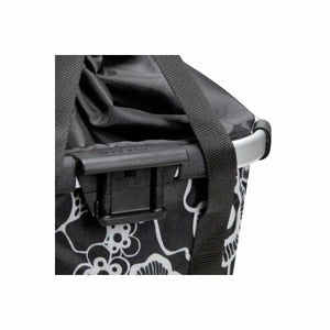 Sacoche/panier Bikebasket fleur noir KLICKFIX