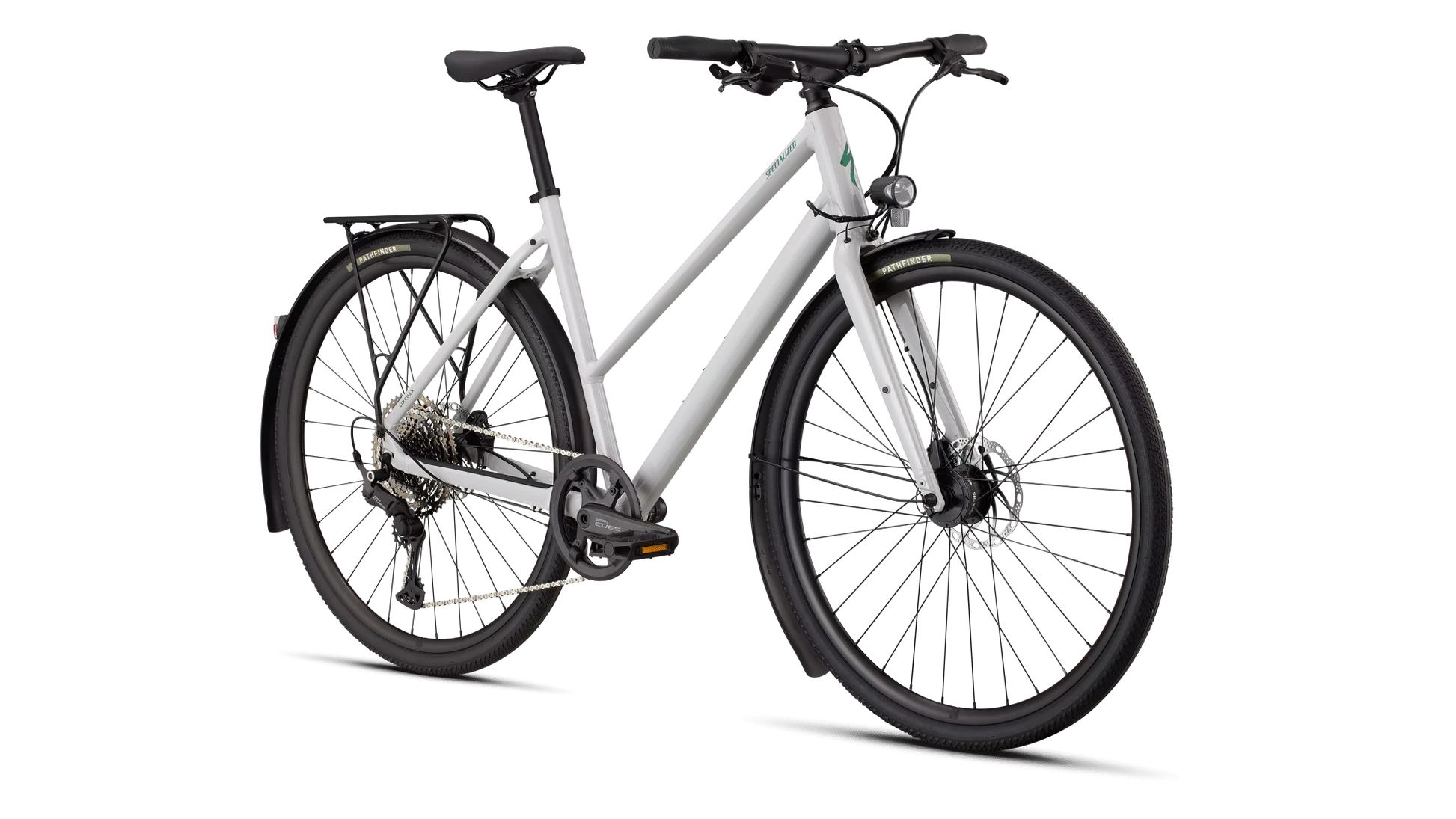 Vélo Specialized Sirrus X 3.0 Gloss Dove Grey/Metallic Pine Frost Reflective