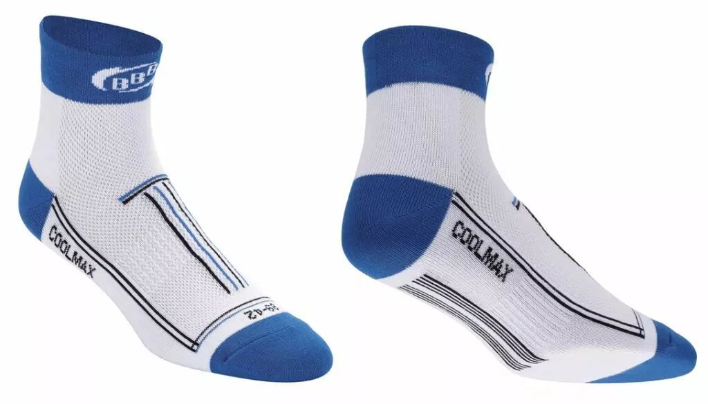 Socquettes TechnoFeet Coolmax BLANC/BLEU BBB