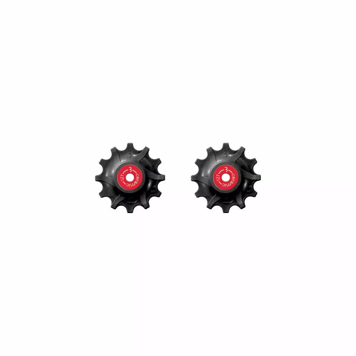 Galets roulements céramique "RollerBoys" 12 dents SRAM Narrow-Wide black BBB