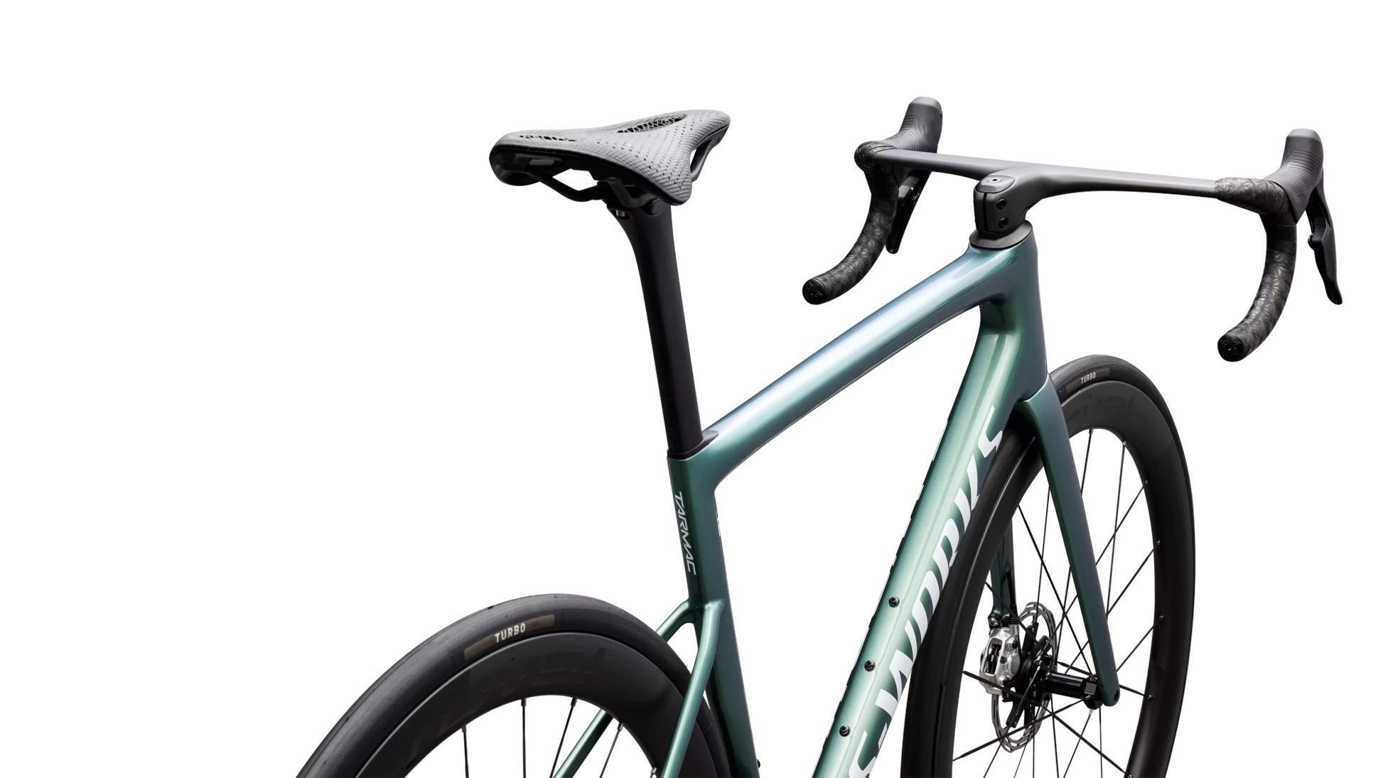 Vélo Specialized Tarmac Sl8 Sw Axs Gloss Premium Fjord Metallic/White Metallic Silver