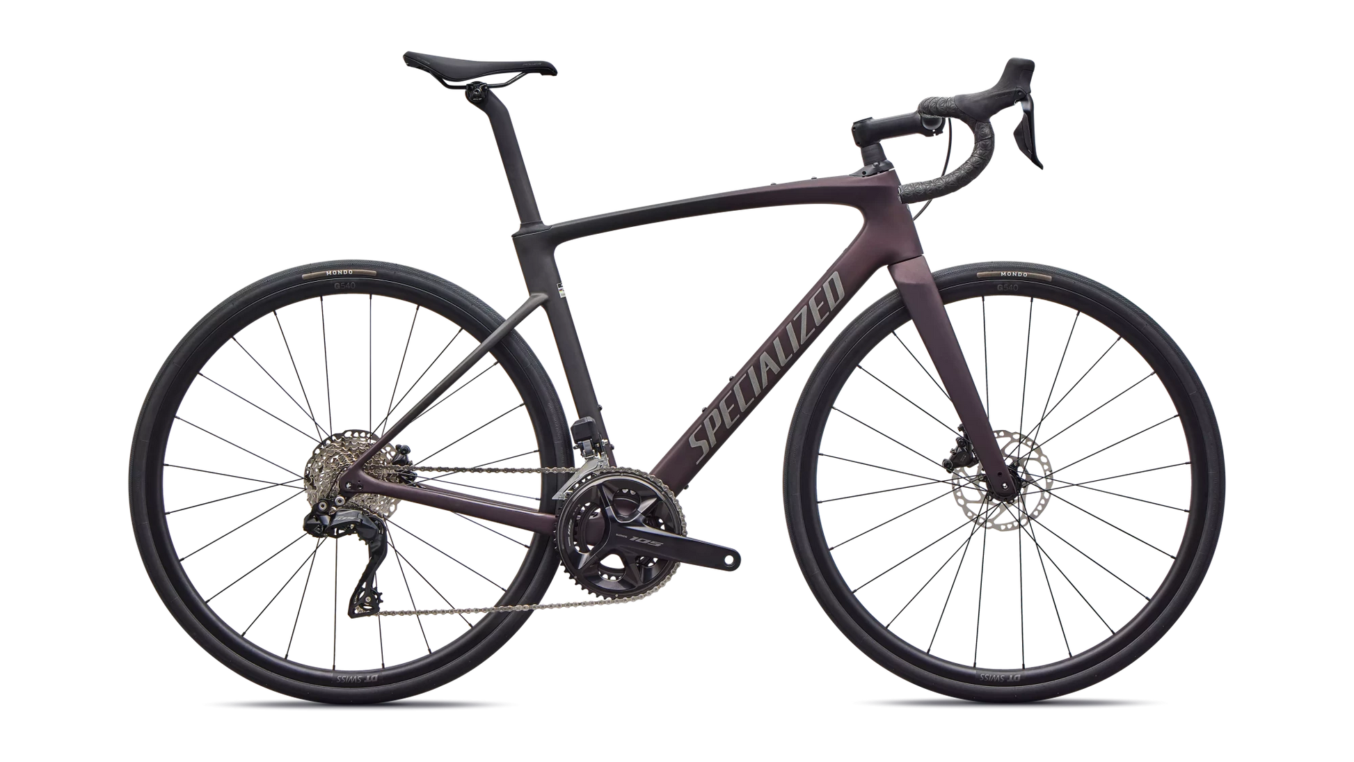 Vélo Specialized Roubaix Comp Di2 Satin Solidity Metallic/Obsidian Metallic Fade/Smoke