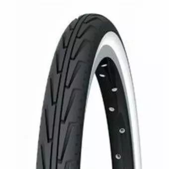 Pneu 600x35 A noir/blanc lisse City Junior