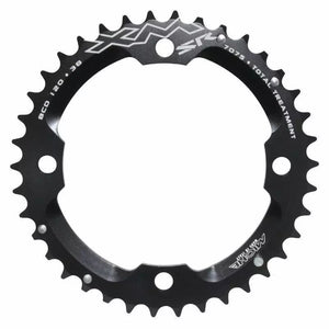 Plateau VTT 4 Branches D.120mm Pour SRAM X0-XX MICHE Double 38DTS Extérieur Noir ALU