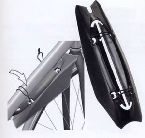 GARDE BOUE VELO SOUS TUBE DIAGONAL VTT 24-26-28'