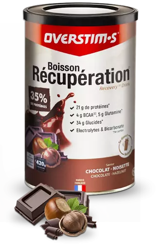 OVERSTIM'S Boisson de récupération élite Chocolat Noisette