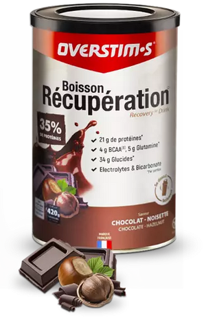 OVERSTIM'S Boisson de récupération élite Chocolat Noisette