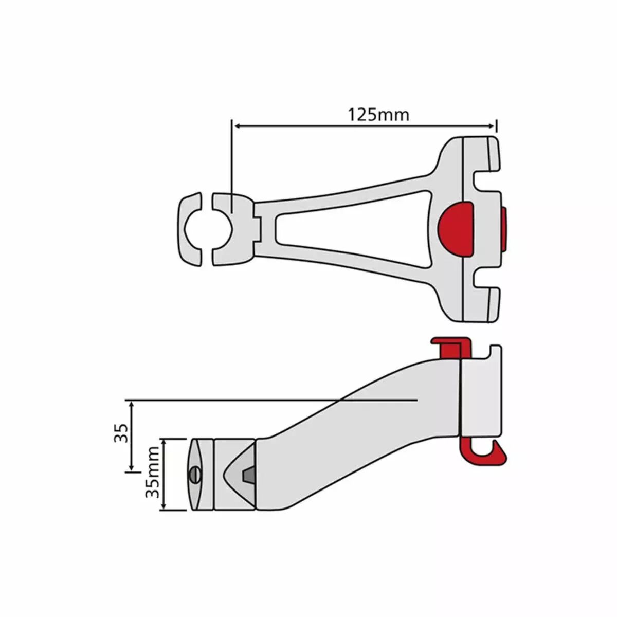 Fixation KlickFix pour tube KLICKFIX