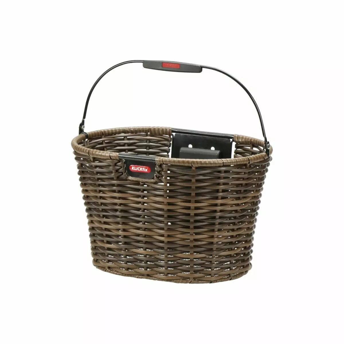 Panier Structura Ovale Noir-Marron KLICKFIX