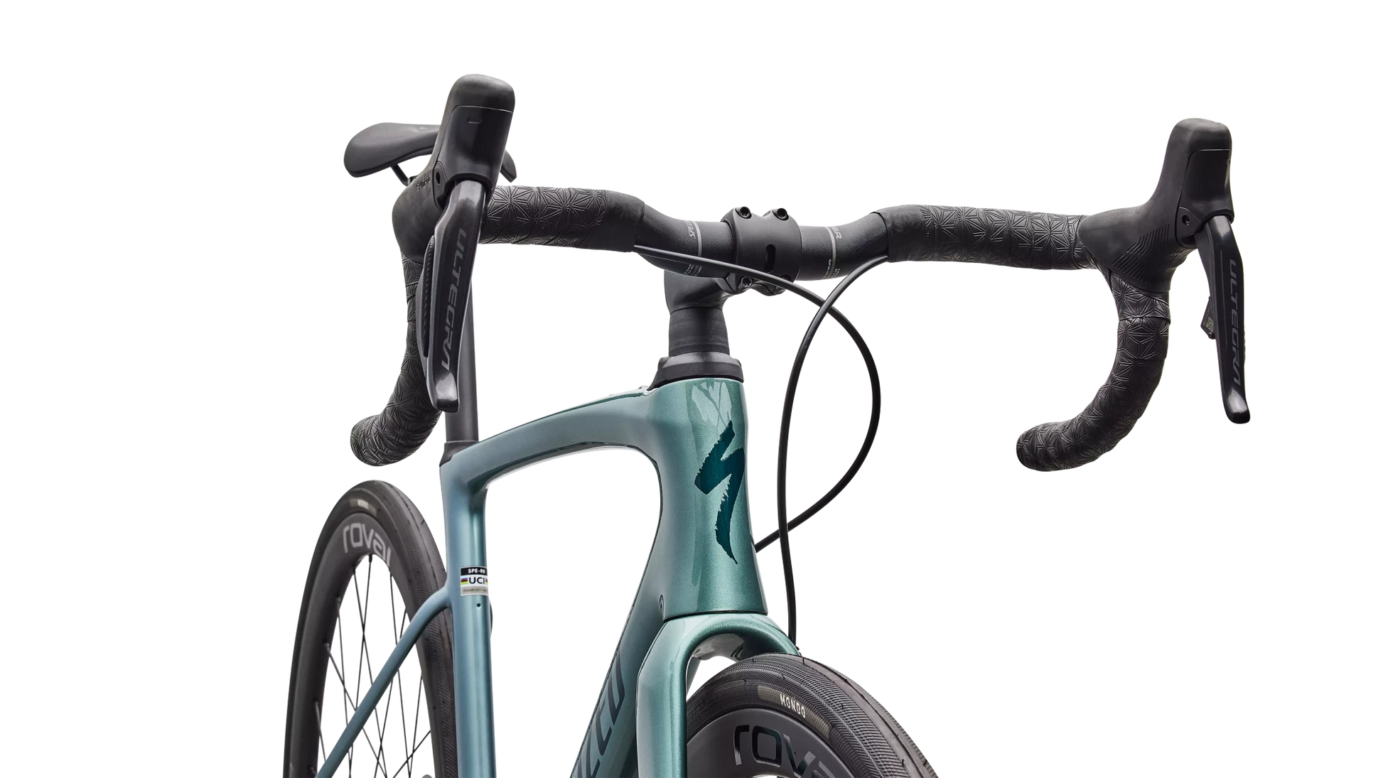 Vélo Specialized Roubaix Expert Gloss Fjord Metallic/White Pearl Fade/Emerald Metallic