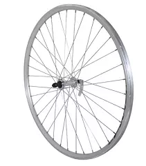 ROUE VTC 700X35 AVANT ER10 ALU DOUBLE PAROI MOY ALU ARGENT BLOCAGE