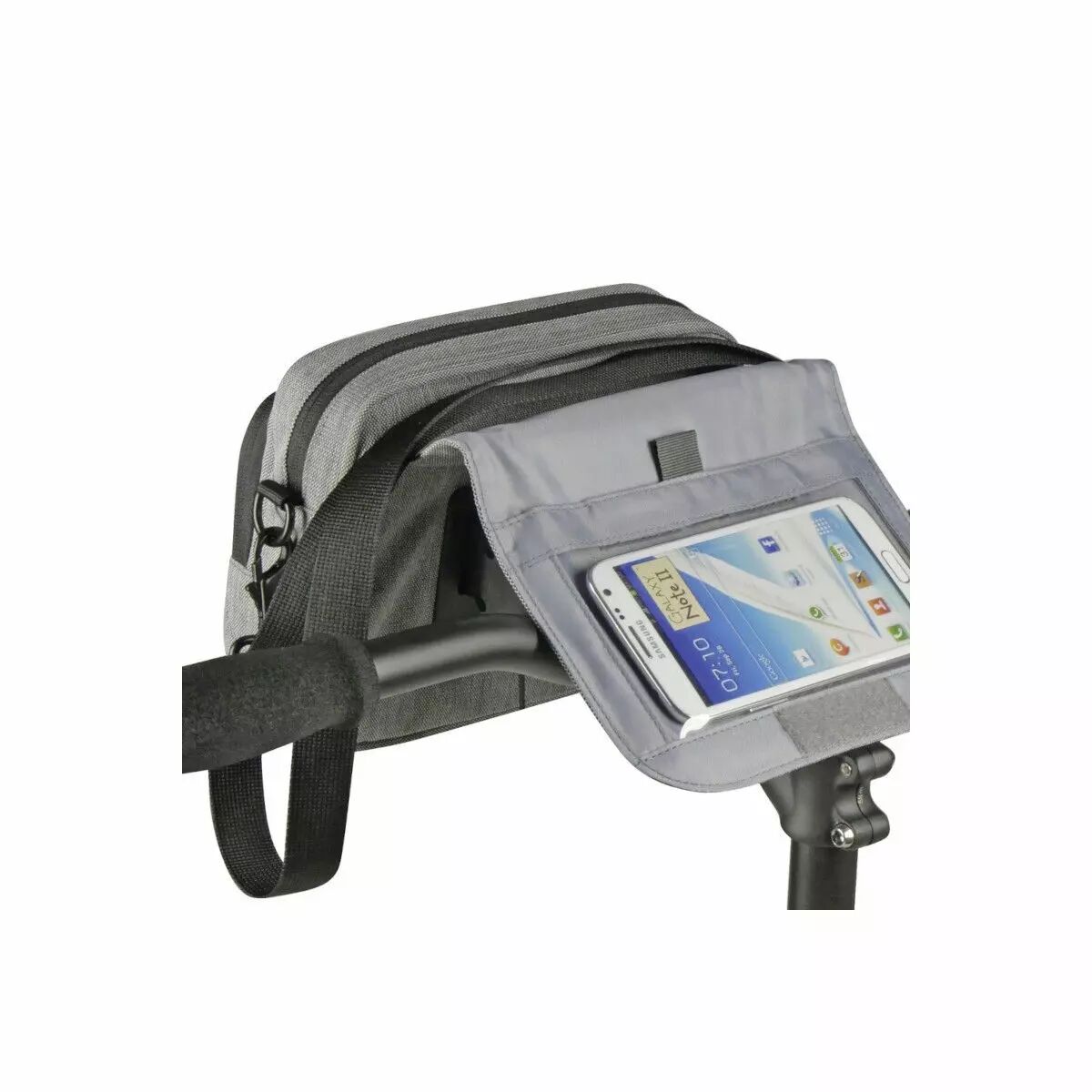 Sacoche AV "Smart bag touch" Gris KLICKFIX