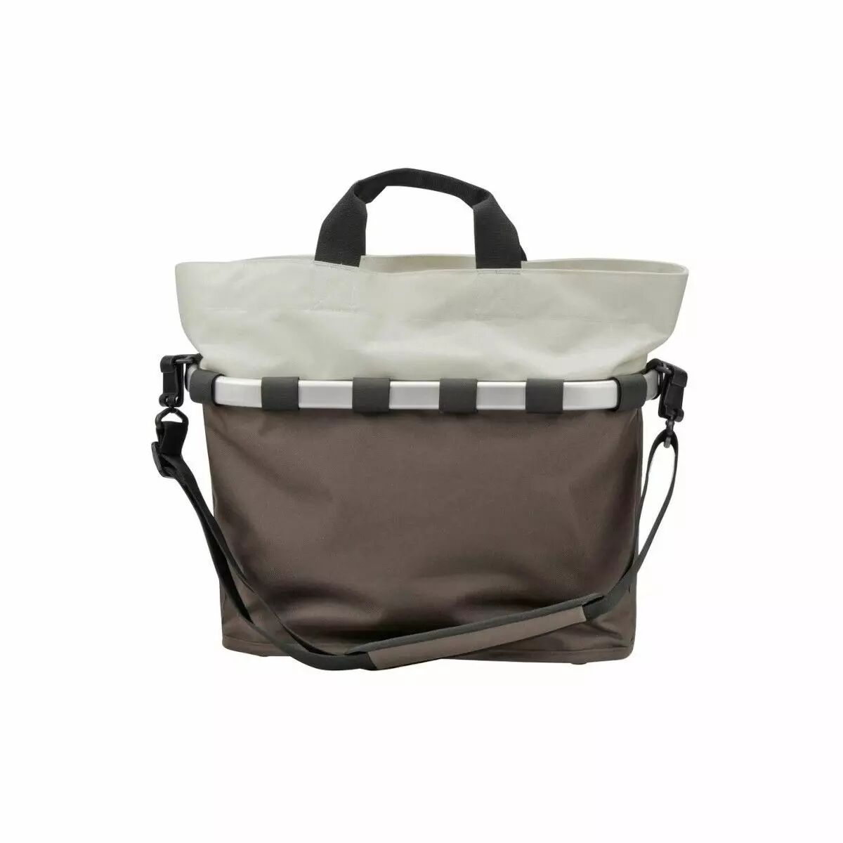 Sacoche latérale Bikebasket OVAL M mocca KLICKFIX