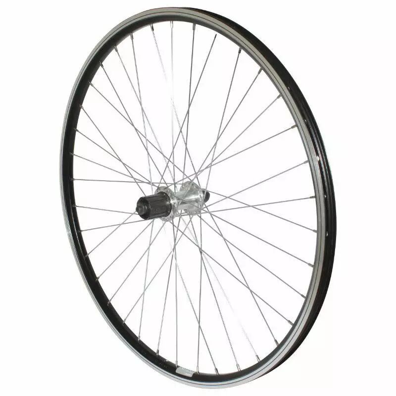 Roue VTT 26" Arrière Alu MOY Blocage Cassette 9/8V.